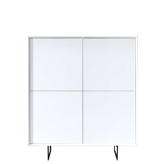 Буфет Sann, 110х125 см, белый лак