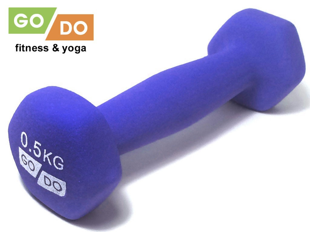 Гантель матовая в неопреновой оболочке GO DO
