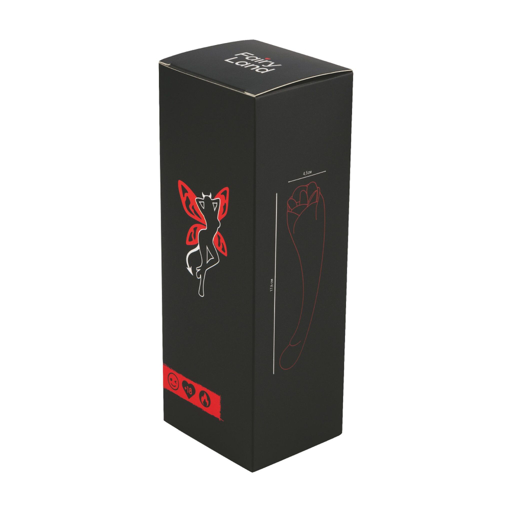 Двусторонний стимулятор с вибрацией и вакуумным всасыванием - 17,6 см. (Цвет: красный)