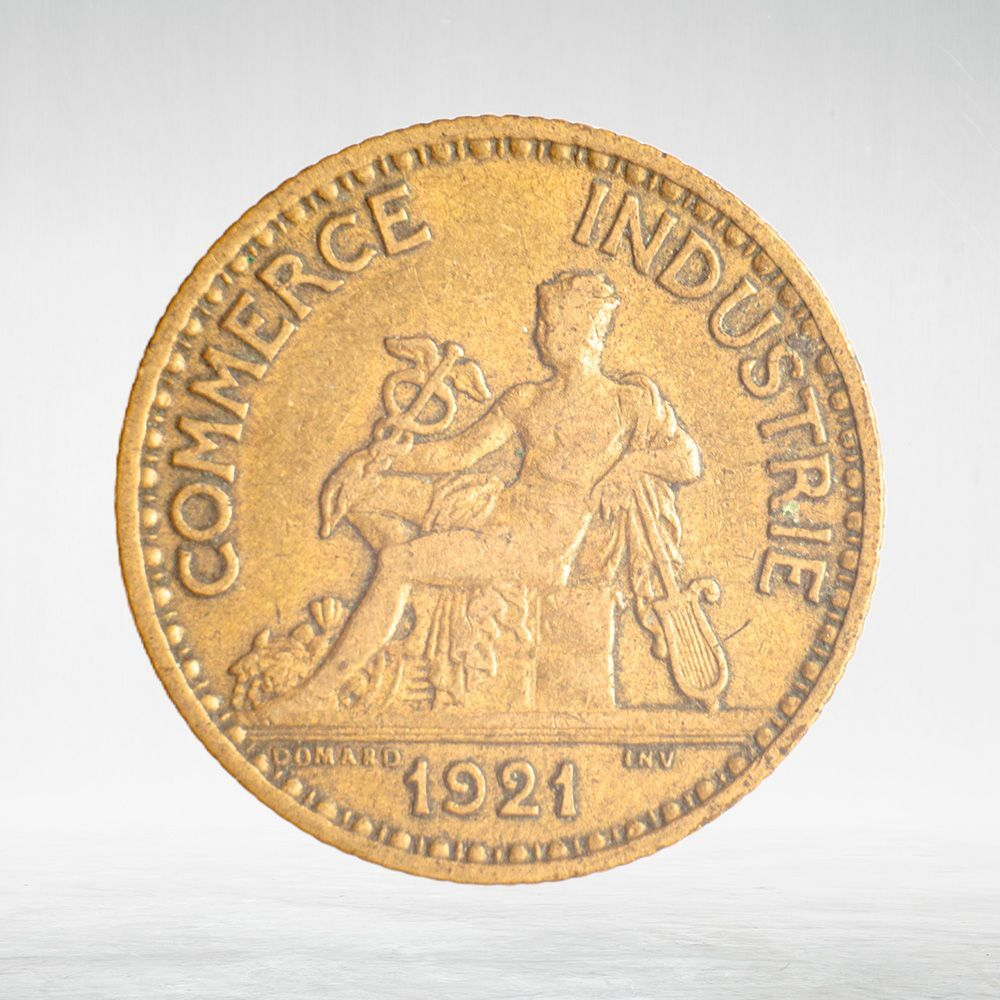 France, 1 Franc 1921 - Chambers of Commerce, XF