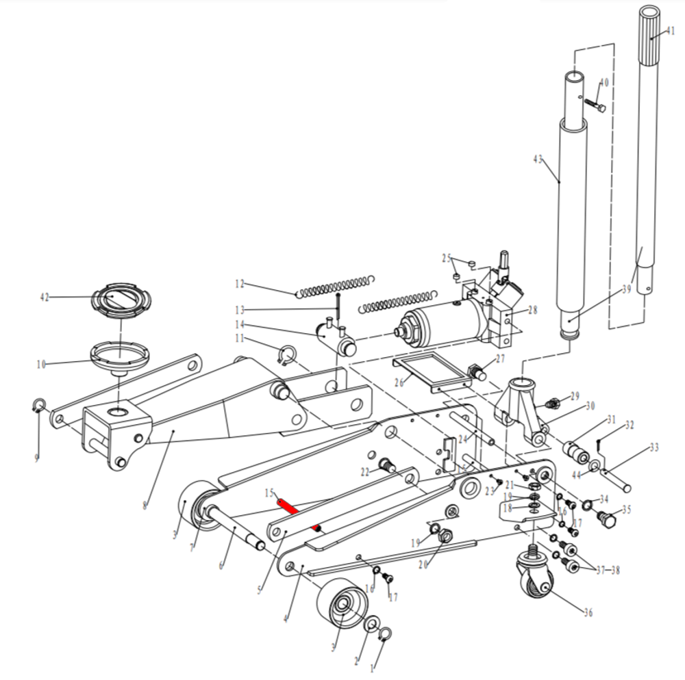 Шпилька соединительная V3 (Reinforcing rod pos.15)