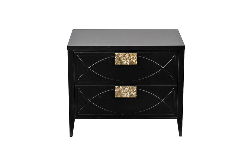 Тумба прикроватная Garda Decor 98BP-GD02TUMB-CHERN