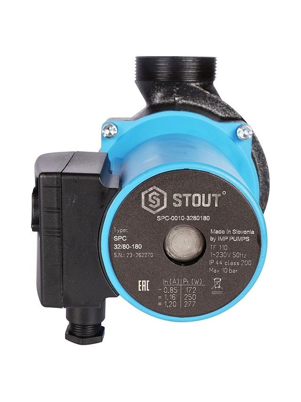 Циркуляционный насос STOUT 32-80-180 с гайками (SPC-0010-3280180)