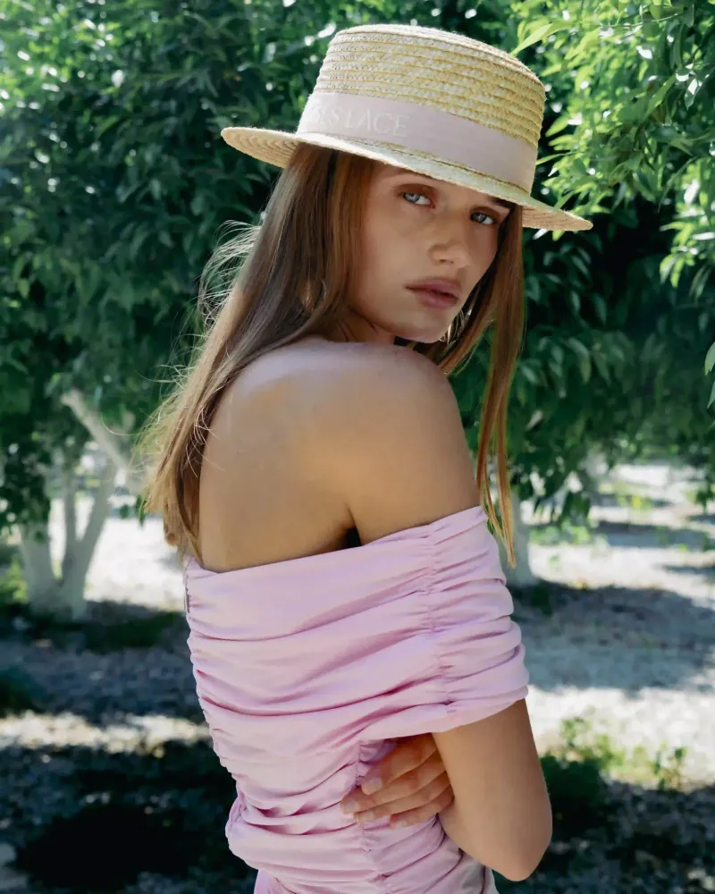 Malena ribbon, шляпа женская с широкими полями и лентой