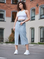 Юбка джинсовая миди