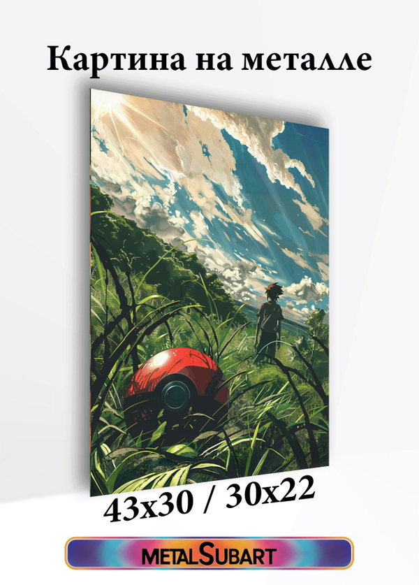 Картина на стену на металле от MetallSubArt "Покемон"

                              