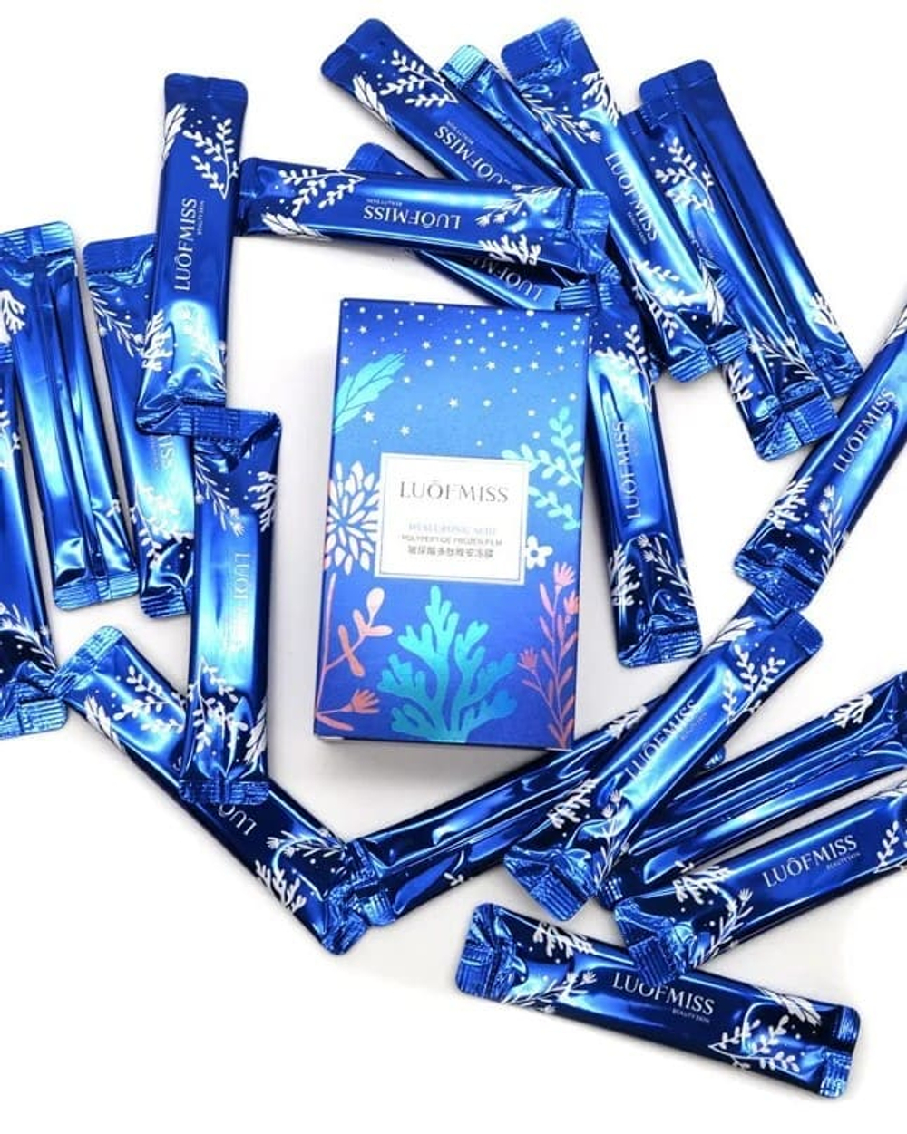 Ночная маска для лица с гиалуроновой кислотой и полипептидами, 4мл