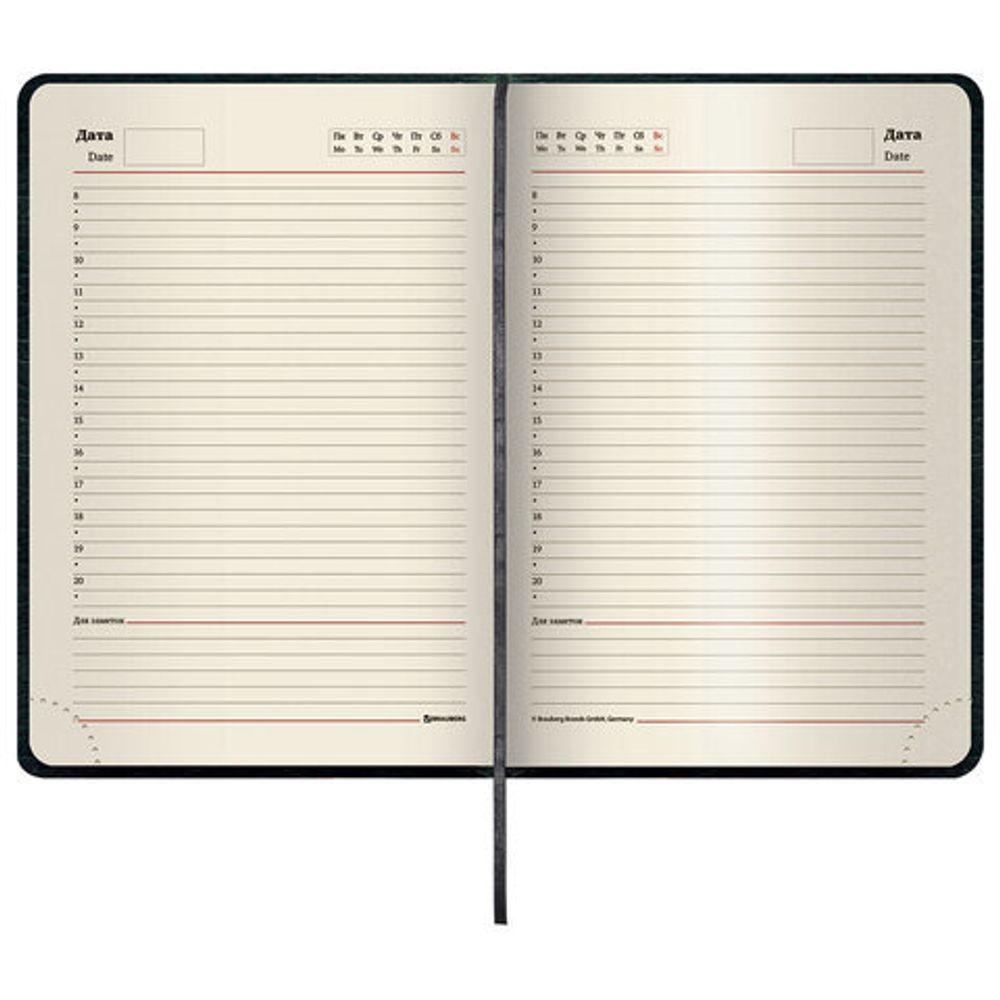 Ежедневник недатированный А5 (138х213 мм) BRAUBERG "Stylish", кожзам, гибкий, 160 л., черный, 126224