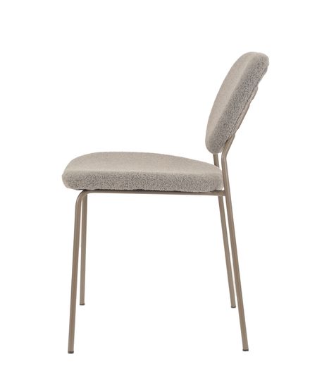 Стул обеденный Gigi тёмно-серый букле серые ножки