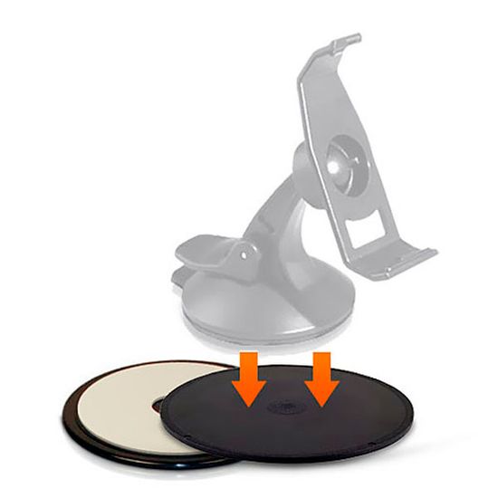 Диск для крепления навигаторов на панель, потолок и других не клейких поверхностей Garmin 1  шт. (010-10646-01)