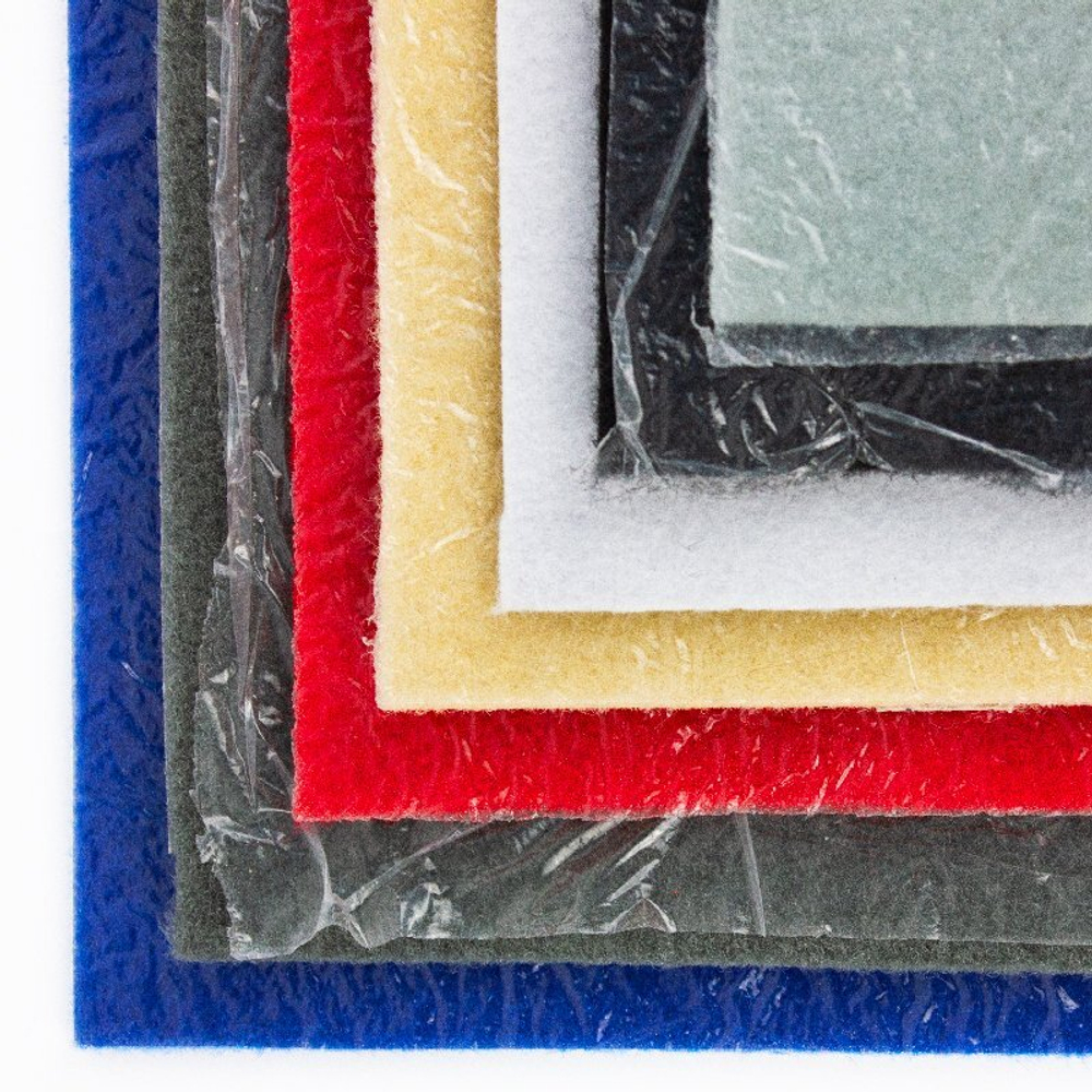 Ковролин НОРК (велюр) на резиновой основе с защитной плёнкой, ширина 2м., 50 кв.м, красный