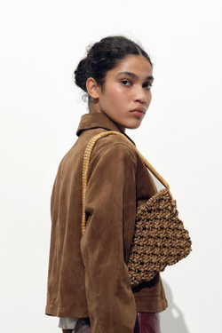 ZARA СУМКА ИЗ ШНУРА, РАЗНОЦВЕТНЫЙ