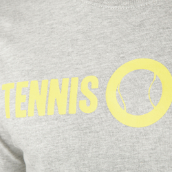 Мужское теннисное поло Tennis-Point Basic T-Shirt Men - Lightgrey, Yellow