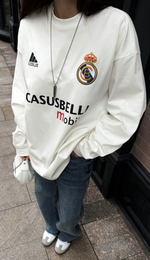 Лонгслив Madrid молочный