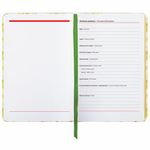 Ежедневник недатированный B6 (127х186 мм), BRAUBERG VISTA, под кожу, твердый, 136 л., "Avocado", 112112