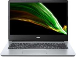 Ноутбук Acer Aspire 1 A114-33-P9R1 Pentium Silver N6000 4Gb SSD128Gb UMA 14" IPS FHD (1920x1080) Windows 11 silver WiFi BT Cam NX.A7VER.00U