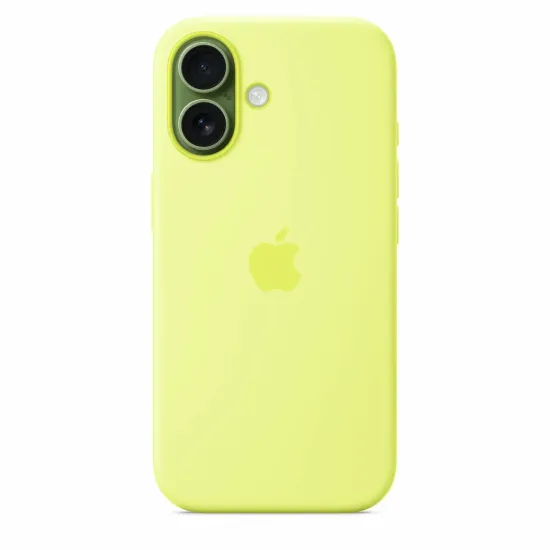 Чехол Apple 17 Silicone Case with MagSafe – Neon Yellow