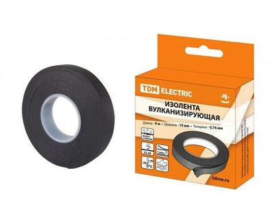Изолента вулканизирующая 19 мм 9 метров TDM SQ0526-0602