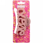 Заколка-краб для волос на блистере «Style Matte», вензеля, микс 6 цветов, 9см