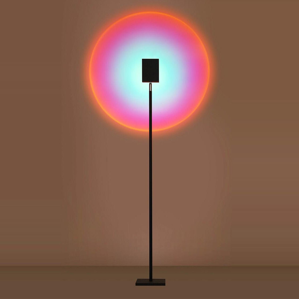 Напольный проектор-дизайнерский светильник Color Projector by Mandalaki Studio (розово-голубой)