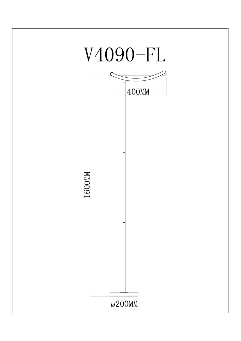 Светодиодный торшер Moderli V4090-FL True