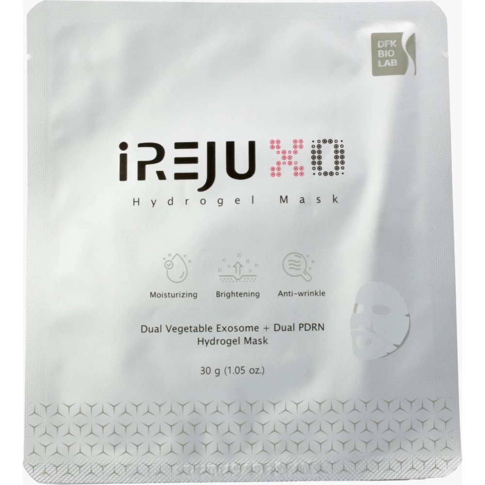 Ревитализирующая гидрогелевая маска ХО с экзосомами и ПДРН iREJU ХО Hydrogel Mask Dual Vegetable Exosome + Dual PDRN