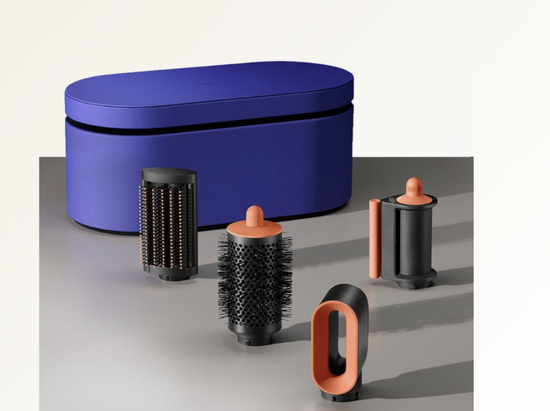 Стайлер Dyson Airwrap i.d. Long HS08 Straight+Wavy, синий/оранжевый (Vinca Blue/Topaz)