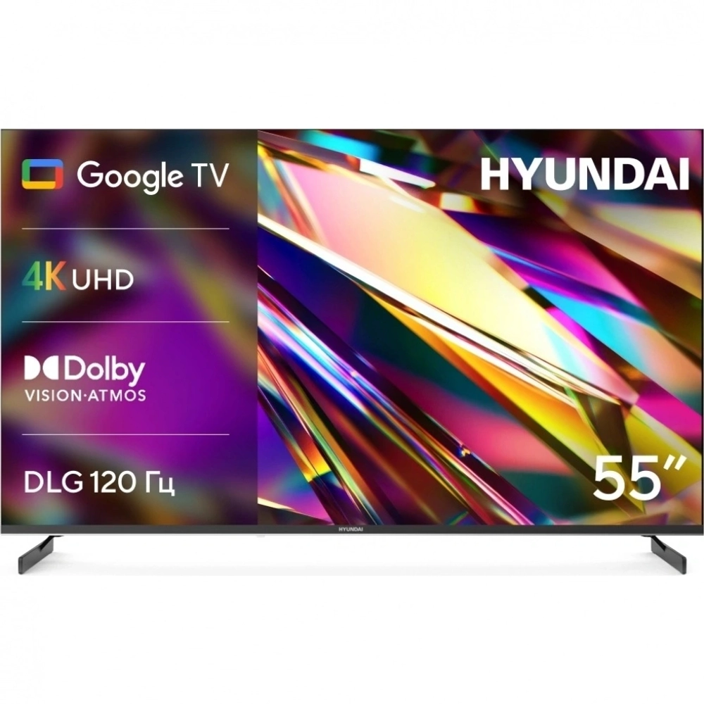 Телевизор Hyundai H-LED55BU7011 55" 4K Ultra HD LED Smart Google TV Frameless черный