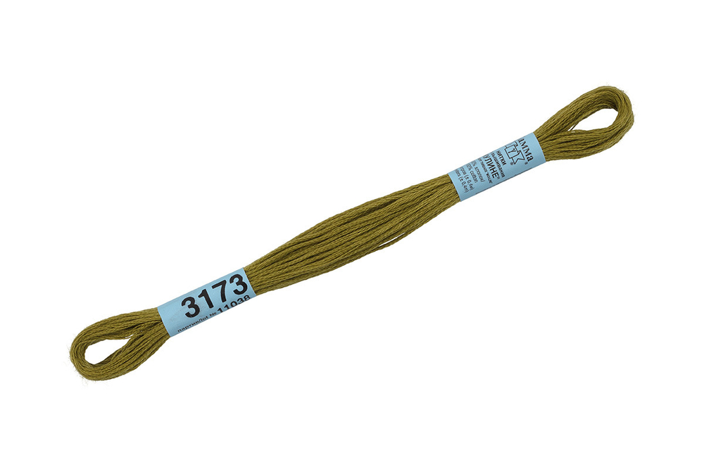 Мулине "Gamma", 100% хлопок, 8 м, №3173