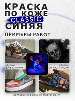 Акриловая краска по коже «Синяя»