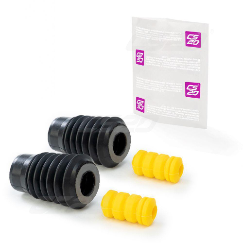 Отбойник передней стойки ВАЗ 2110 2 шт.+2 пыльника полиуретан желтый Comfort CS20