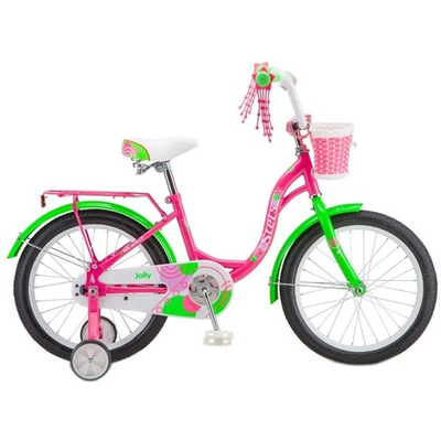 Детский велосипед Stels Jolly 18" V010 2020 розово-зеленый 11"
