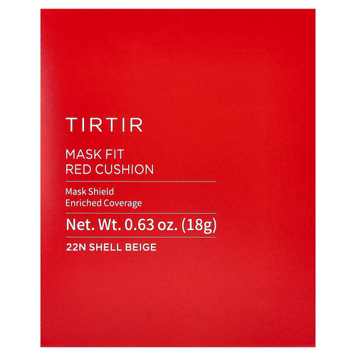 TIRTIR, Mask Fit Red Cushion, кушон, тон 22N бежевый, 18 г (0,63 унции)