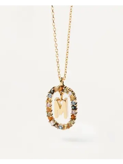 Колье женское Буква M