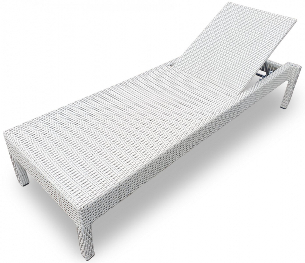 Шезлонг-лежак плетеный Tagliamento GS925, белый