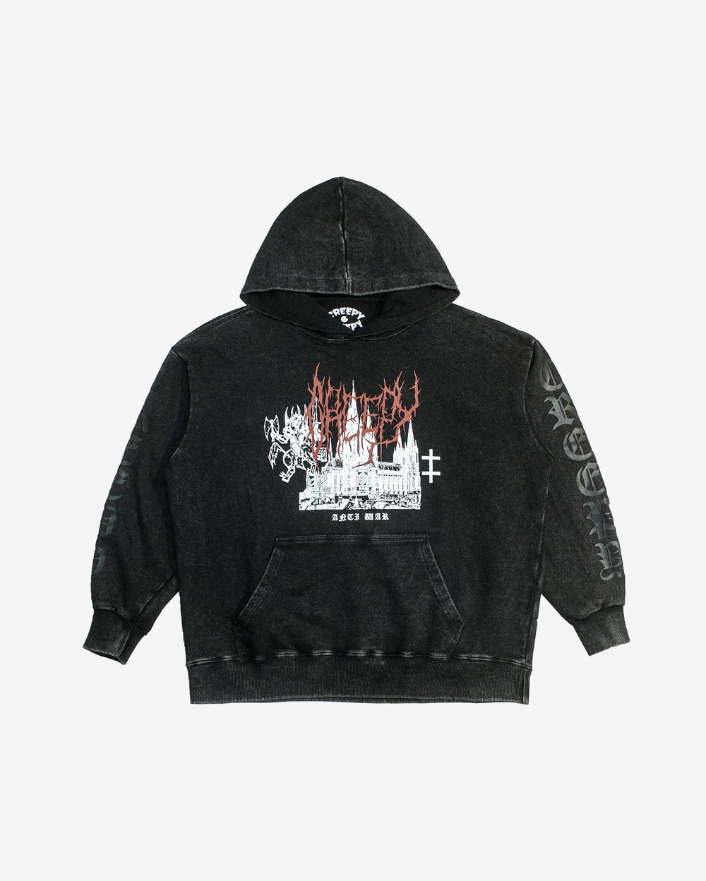 Худи Creepy Clothing Готический черный