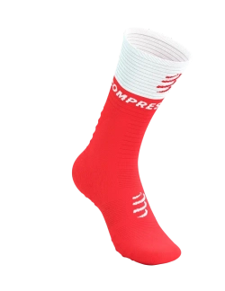 Носки Mid Compression Socks V2.0 fluo red/white