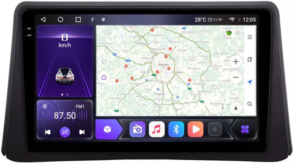 Магнитола для Opel Mokka 2012-2015 - Carmedia OL-9978 QLed+2K, Android 12, TS10,  CarPlay, 4G SIM-слот