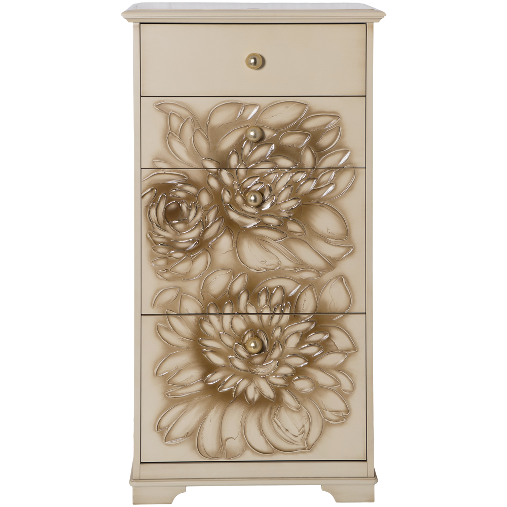 Комод Эн Берри с 4 ящиками Айвори