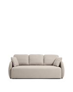 Трехместный диван-кровать Laira из бежевого шенилла, 218 см