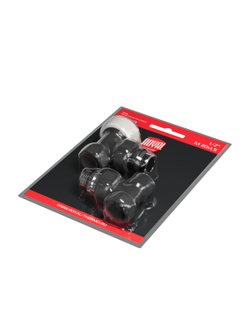 Набор термостатический угловой Royal Thermo Design 1/2"М30х1,5 (Черный)