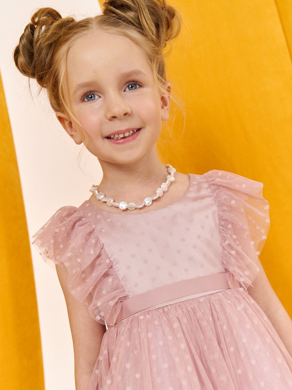 Платье фатиновое "Пудра"