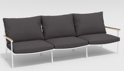 Calma Long, набор белый/антрацит, алюминий