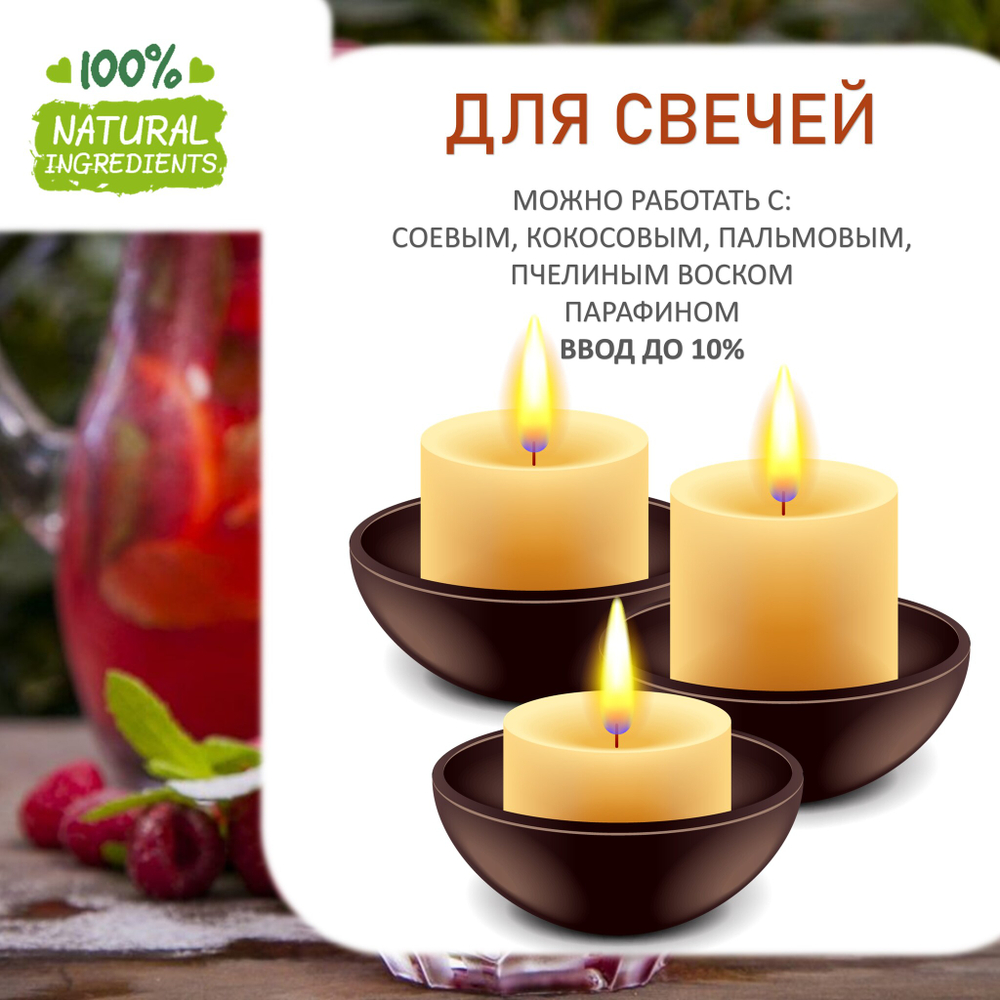 Малиновый мохито, отдушка для свечей и мыла