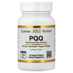 California Gold Nutrition, пирролохинолинхинон, 20 мг, 30 растительных капсул