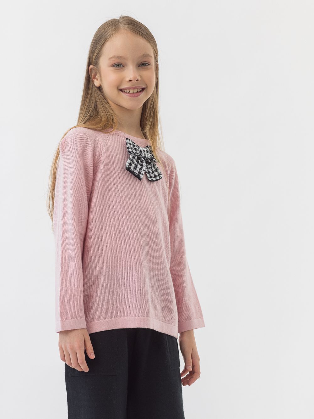 Джемпер бледно-розовый для девочки арт. АТ824-1