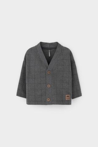 жакет  для мальчика  КР 302629/тем.серый меланж,клетка к516