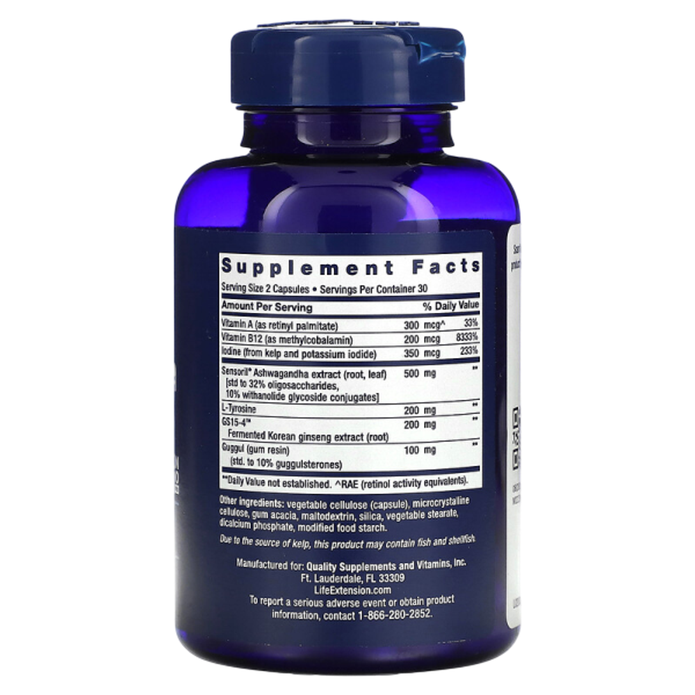 Life Extension Triple Action Thyroid 60 capsules , Комплекс для щитовидной железы