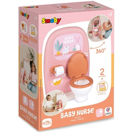 Smoby Baby Nurse - Двухсторонний туалет для куклы 42 см 220500