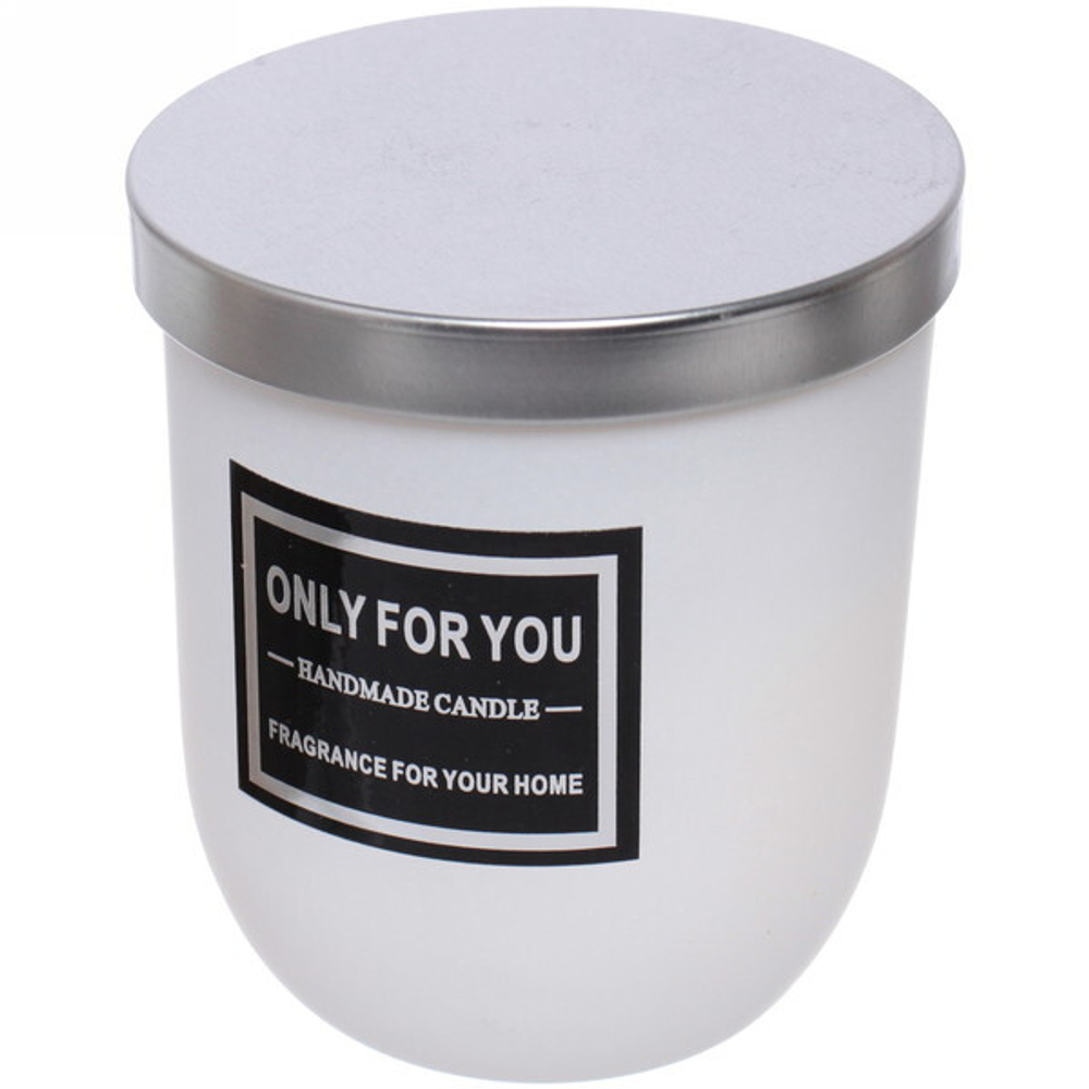 Свеча «Only For You-Roshel» 7*8см в подсвечнике, в подарочной коробке, цвет белый X014